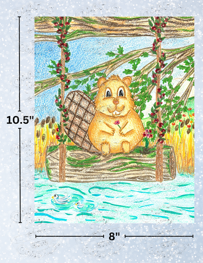 "Beaver Days & Sunshine" by ©Courtney Lyons Premium Decorative Release Papers for Diamond Painting