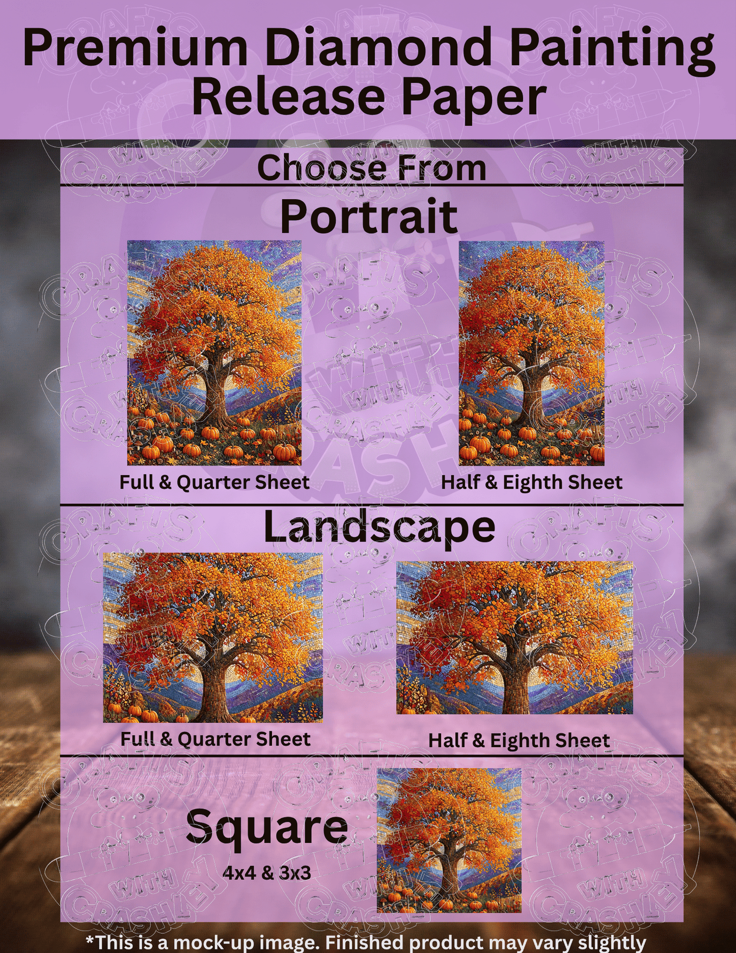 "Autumn's Majestic Mosaic" Premium Accessories for Diamond Painting