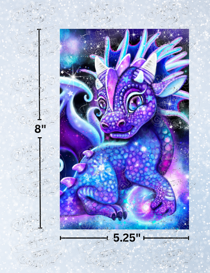 "Galaxy Lil Dragonz" by ©Sheena Pike Decorative Diamond Painting Release Papers