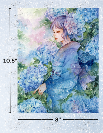 "Ajisai" by ©Margaret Morales Premium Decorative Release Papers for Diamond Painting