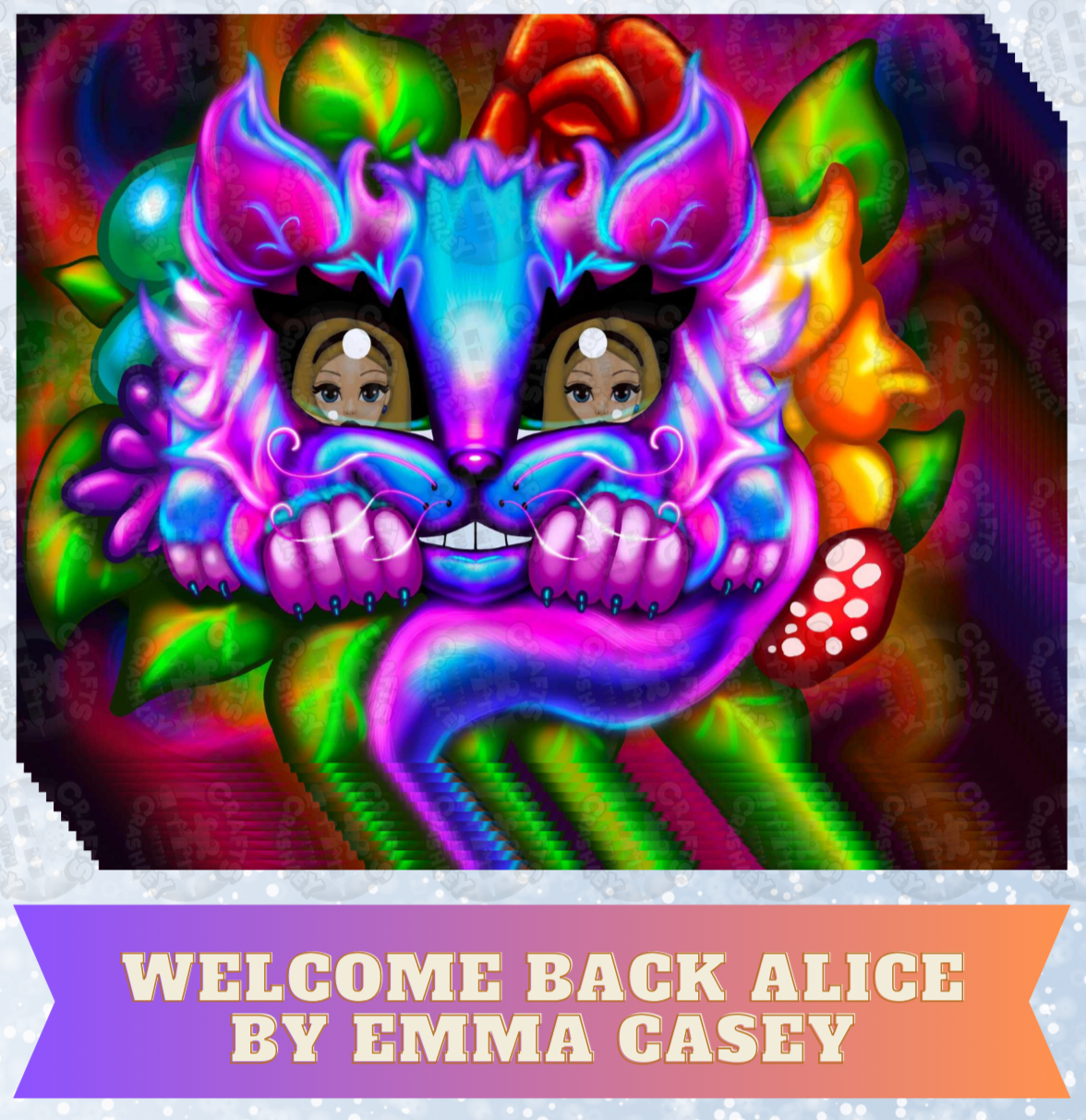 "Welcome Back Alice" by Emma Casey Decorative Diamond Painting Release Papers