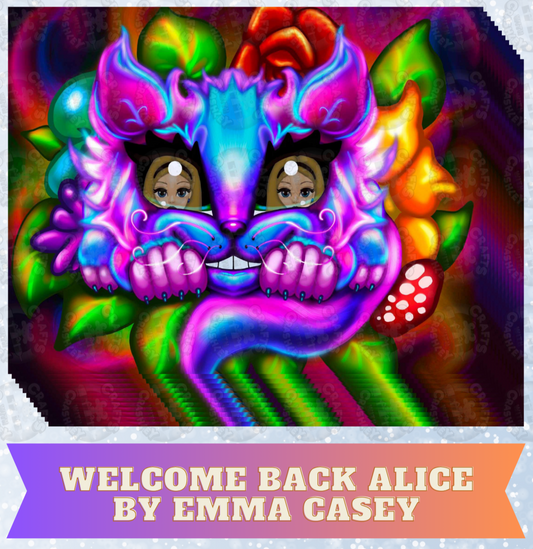 "Welcome Back Alice" by Emma Casey Decorative Diamond Painting Release Papers