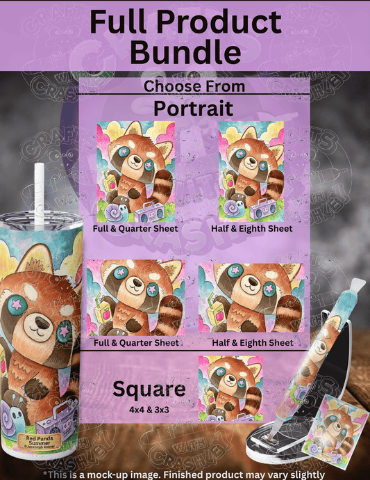 "Red Panda Summer" by ©Jeremiah Ketner Premium Accessories for Diamond Painting