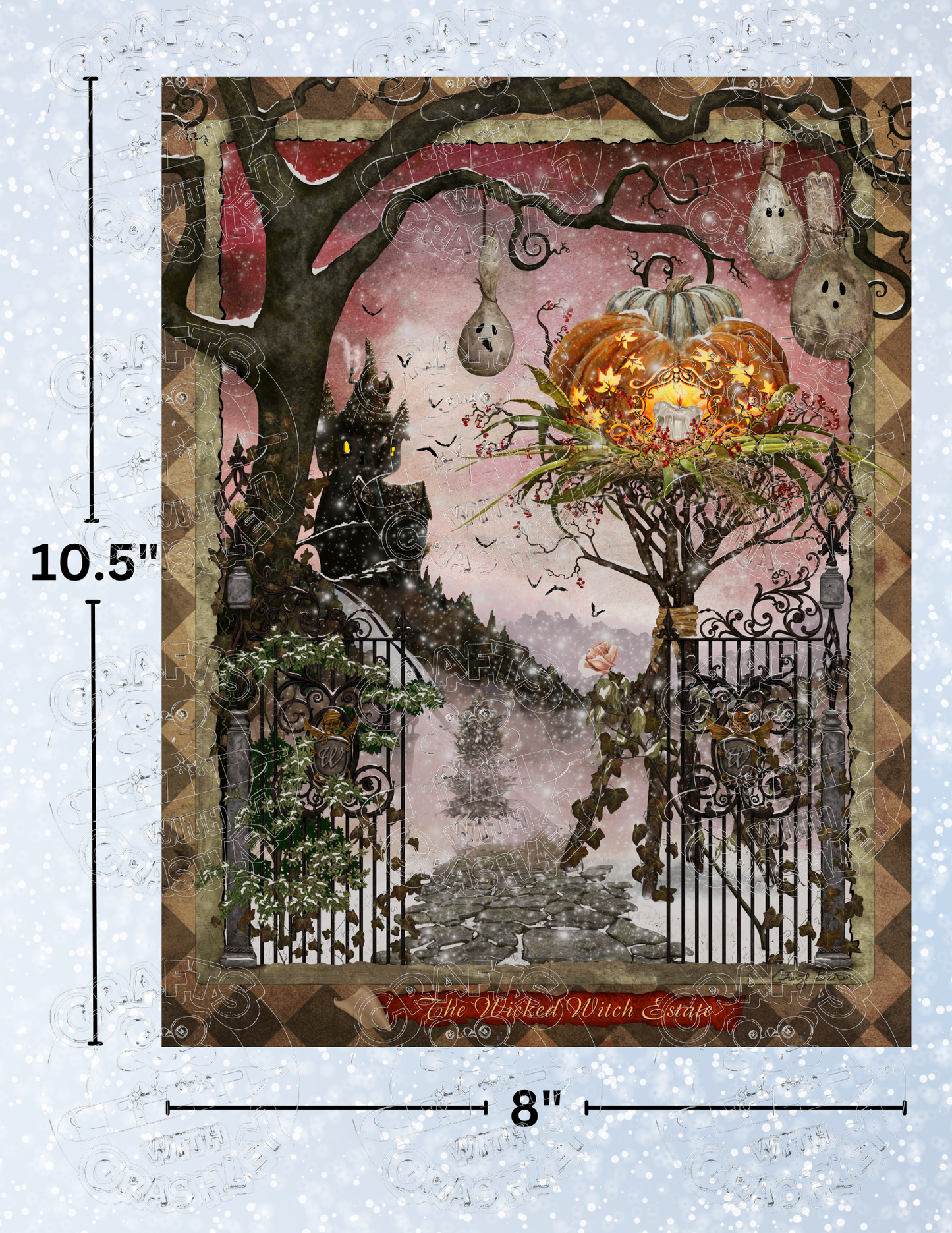 "The Wicked Witch Estate" by ©Cheryl Baker Premium Decorative Release Papers for Diamond Painting