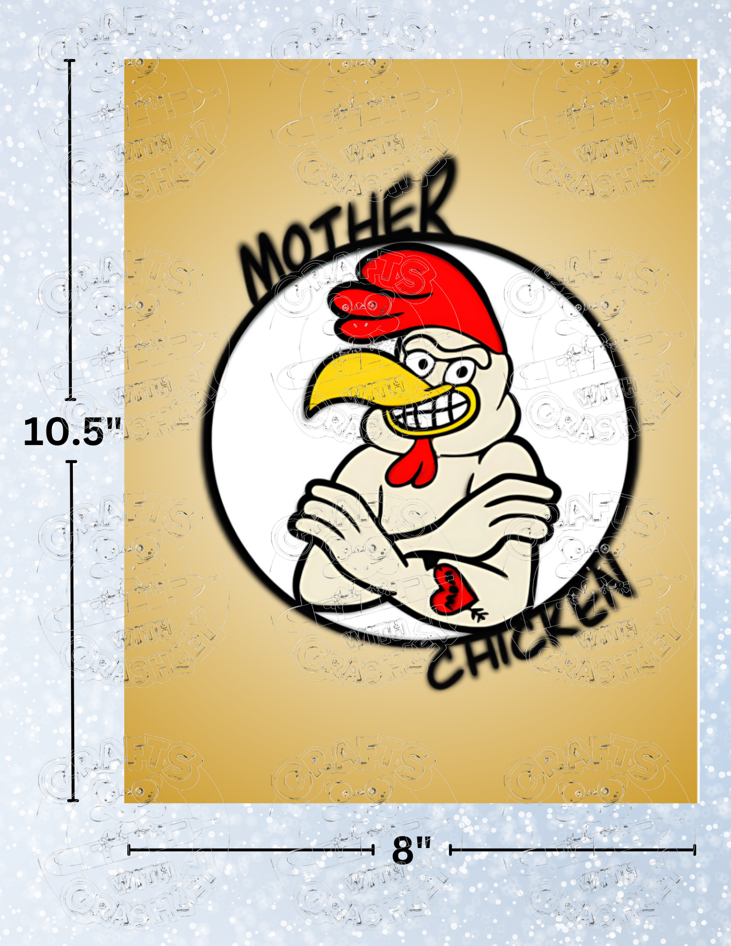 "Mother Chicken" by ©Mrs Coffee Premium Decorative Release Papers for Diamond Painting