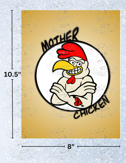 "Mother Chicken" by ©Mrs Coffee Premium Decorative Release Papers for Diamond Painting