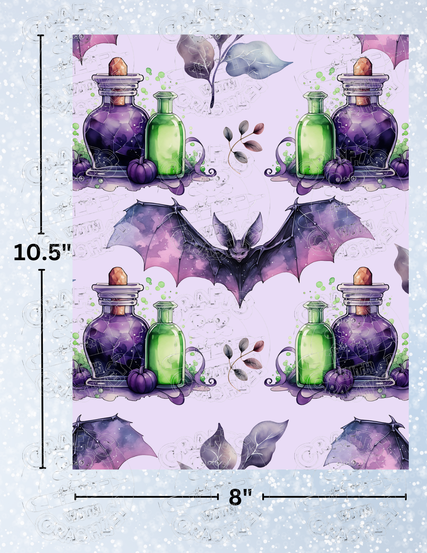 "Batty Potions" Premium Decorative Release Papers for Diamond Painting