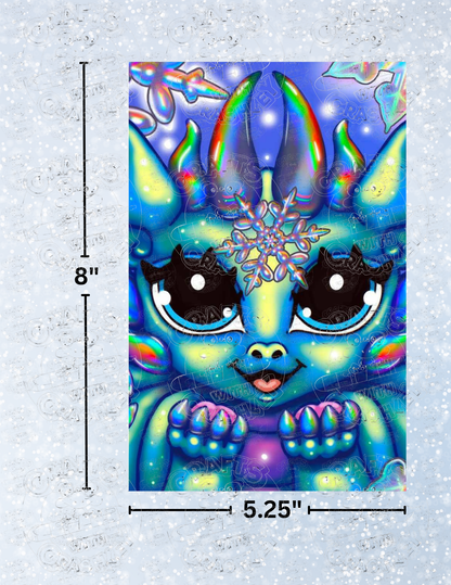 "Winter Dragon" by Emma Casey Decorative Diamond Painting Release Papers