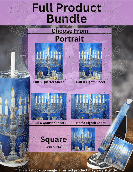 "Festival of Lights The Hanukkah Menorah and Gifts" by ©Auclair Studio Premium Accessories for Diamond Painting