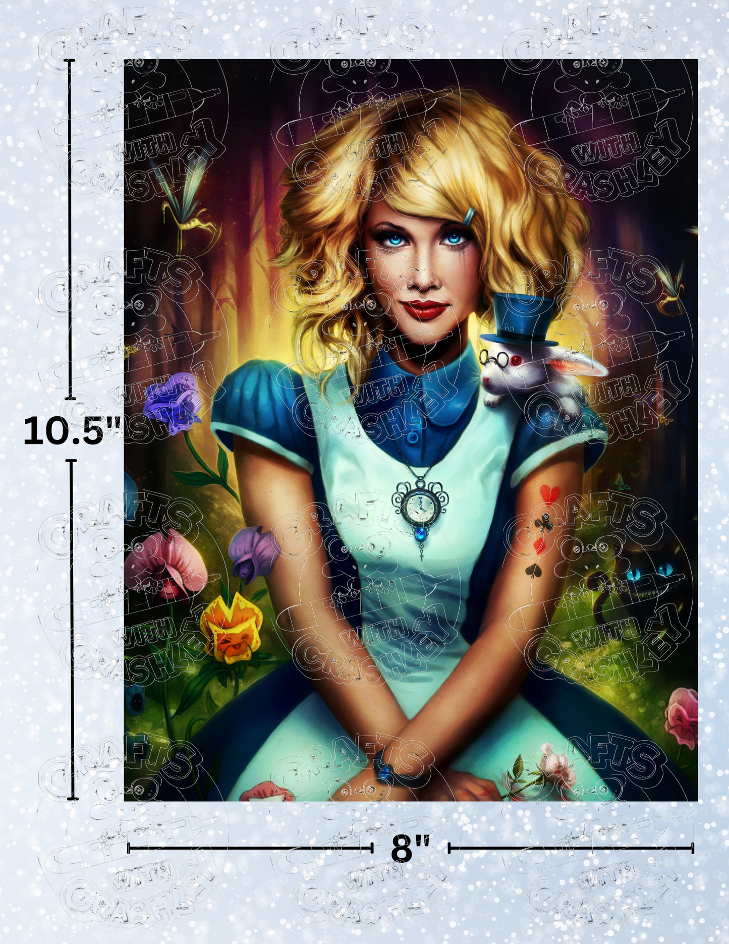"Alice in Wonderland" by ©JoJoes Art Premium Decorative Release Papers for Diamond Painting