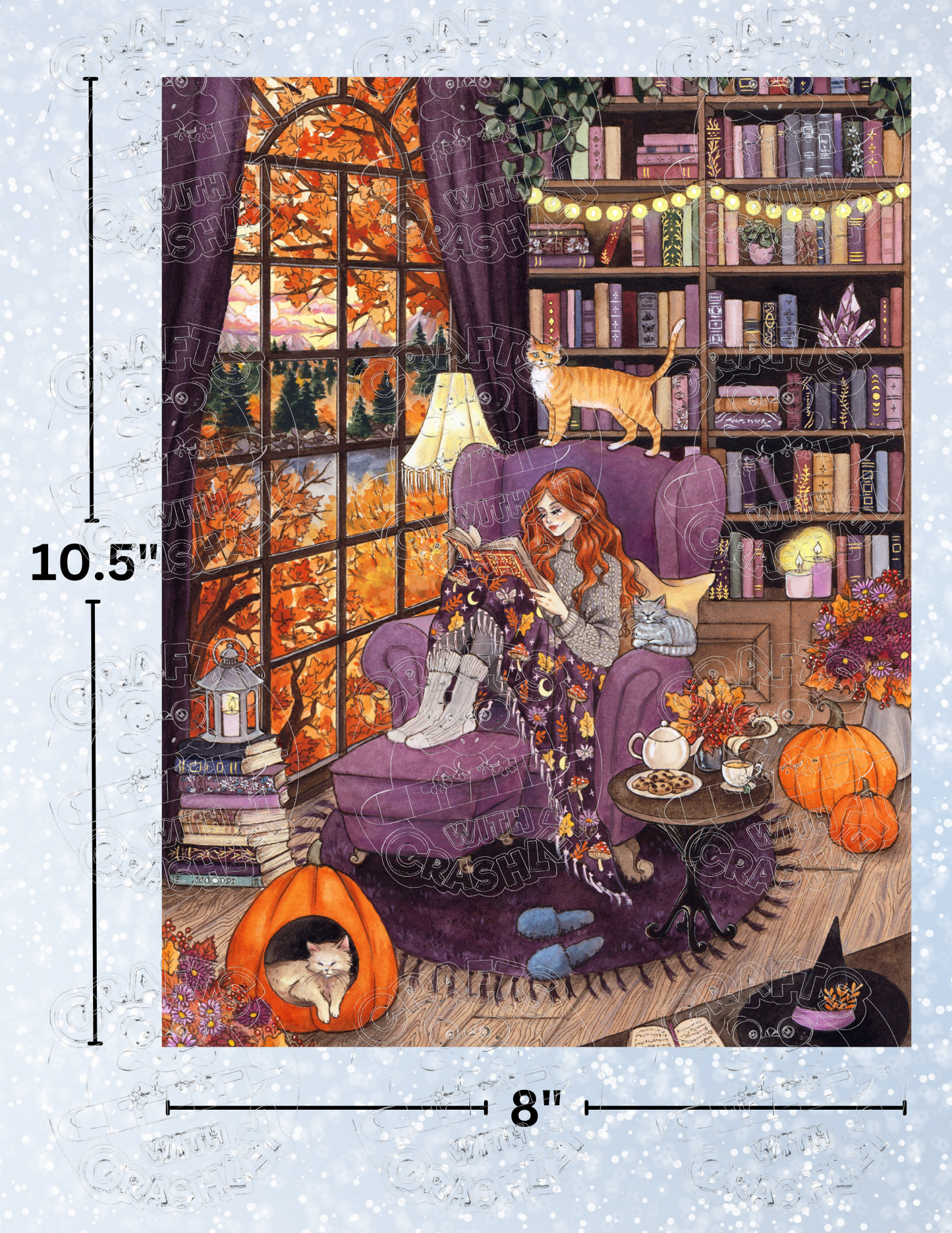 "Cozy Autumn" by ©Aria Illustration Premium Decorative Release Papers for Diamond Painting