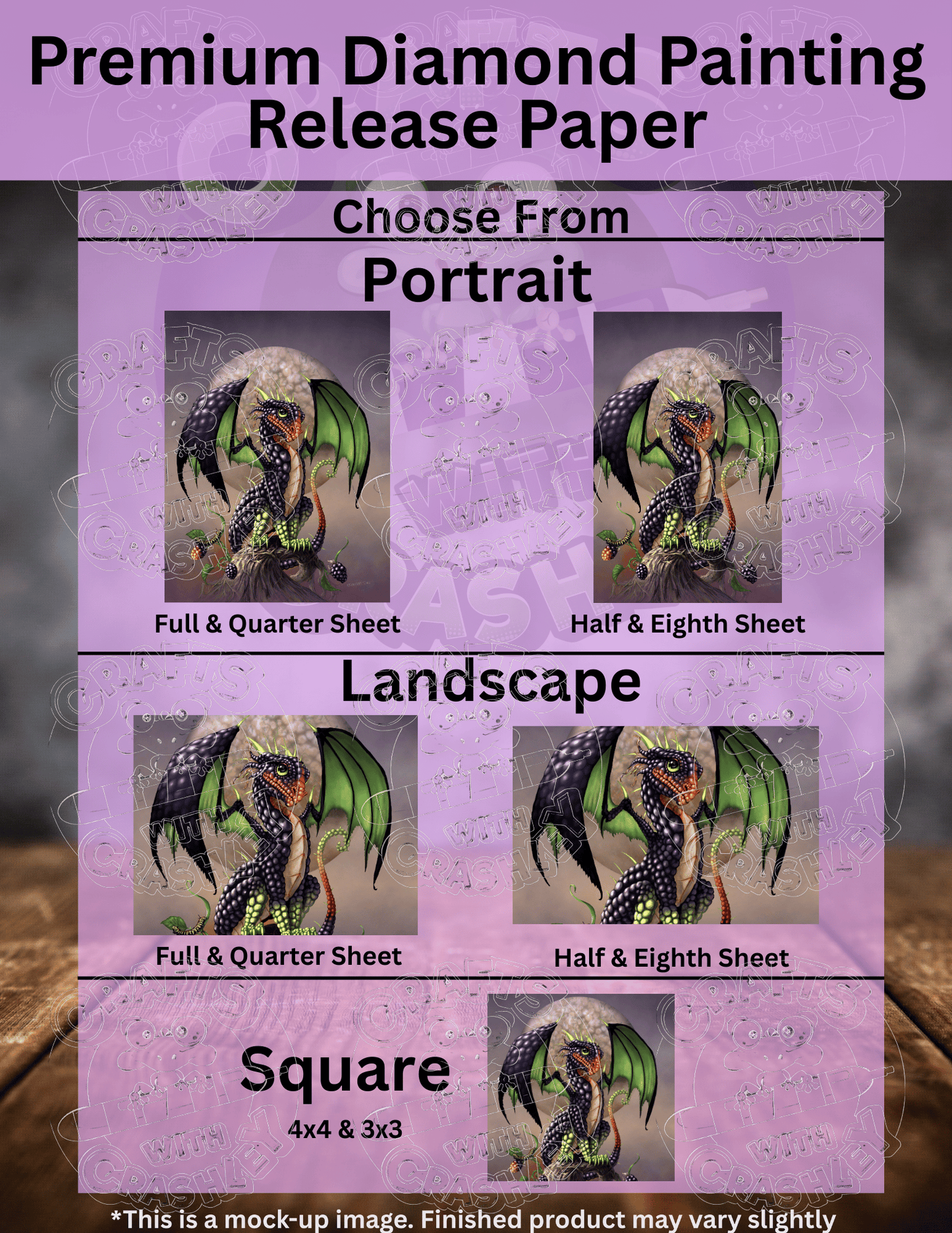 "Blackberry Dragon" by ©Stanley Morrison Premium Accessories for Diamond Painting