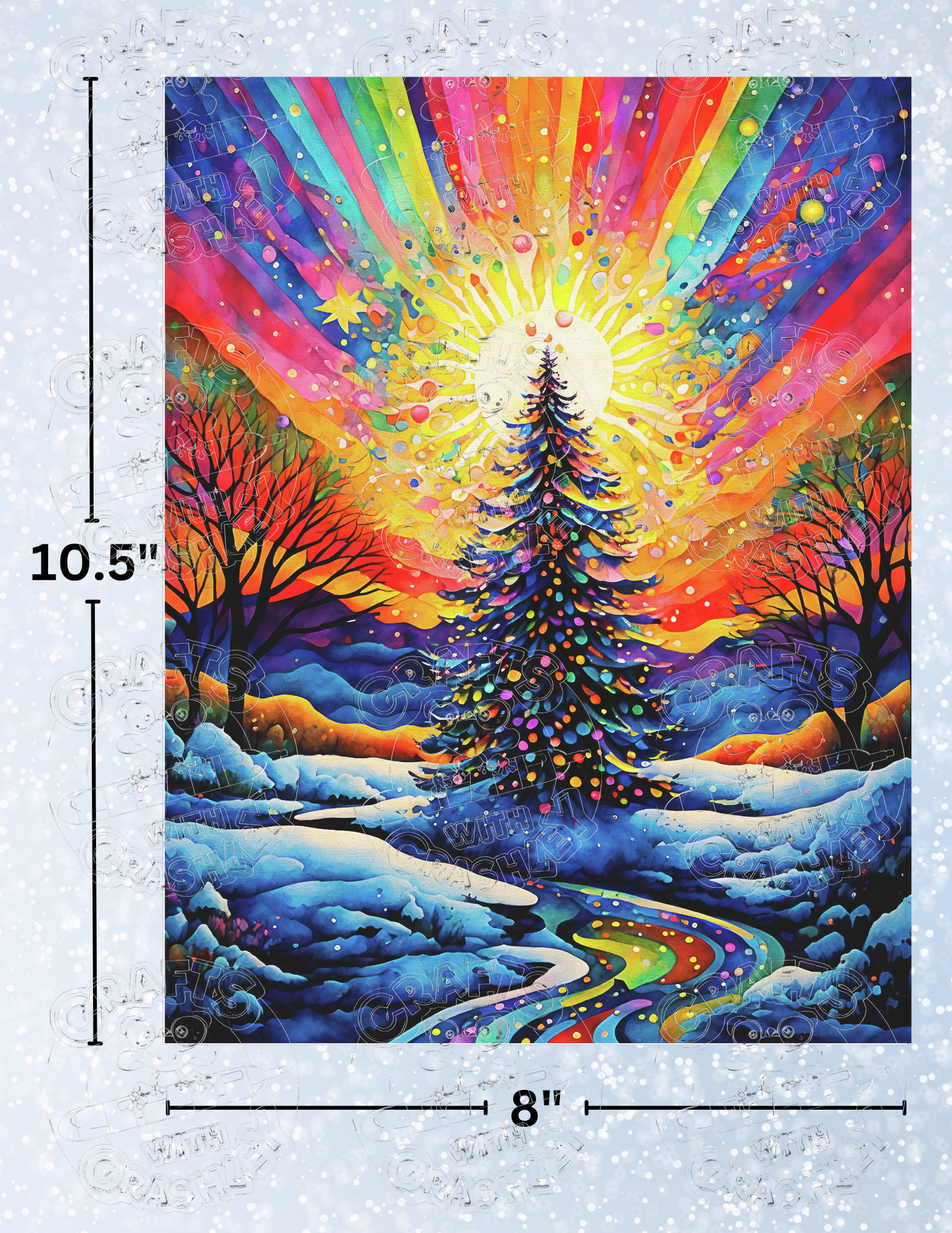 "Christmas Tree Celebration" by ©Peggy Collins Premium Decorative Release Papers for Diamond Painting