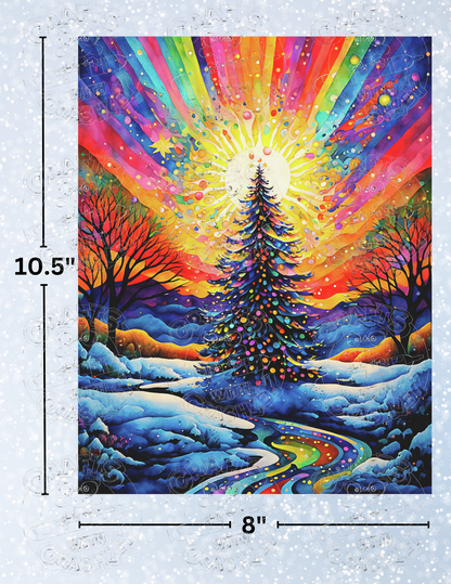 "Christmas Tree Celebration" by ©Peggy Collins Premium Decorative Release Papers for Diamond Painting