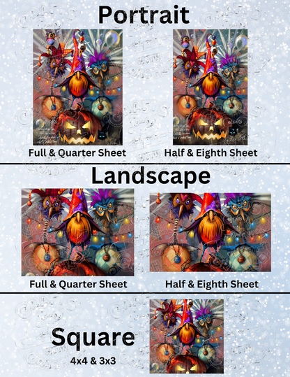 "Lenny... Pumpkin Master" by ©Richard Lorenz Premium Decorative Release Papers for Diamond Painting