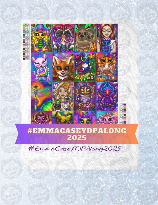 "Emma Casey DP Along 2025" Decorative Diamond Painting Release Papers