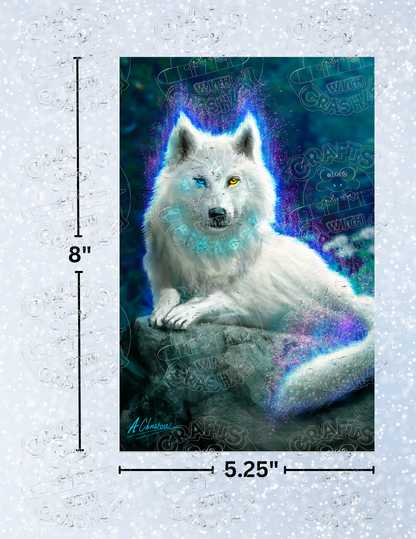 "Wolf Captuveri" By ©Anthony Christou Decorative Diamond Painting Release Papers