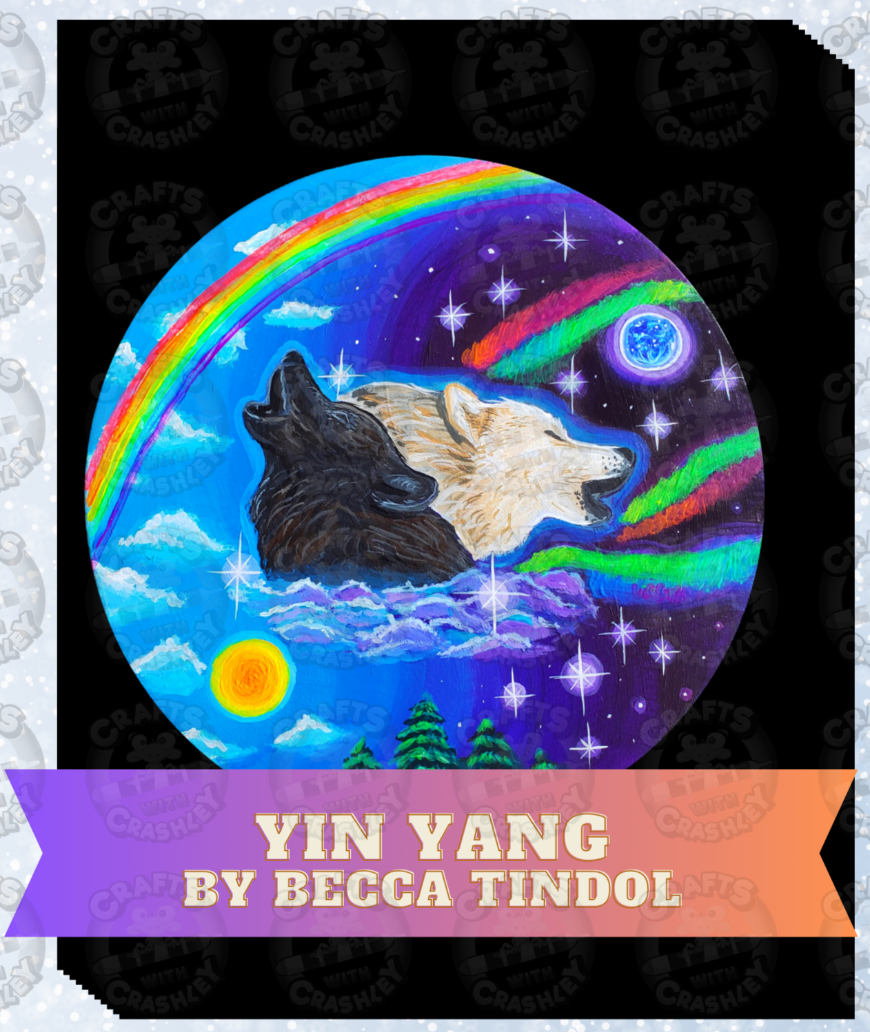 "Yin Yang" by Becca Tindol Decorative Diamond Painting Release Papers