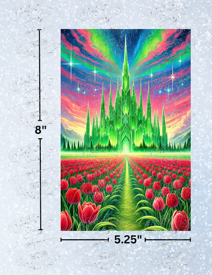 "Emerald Castle" by ©Cocomarshmallow Decorative Diamond Painting Release Papers