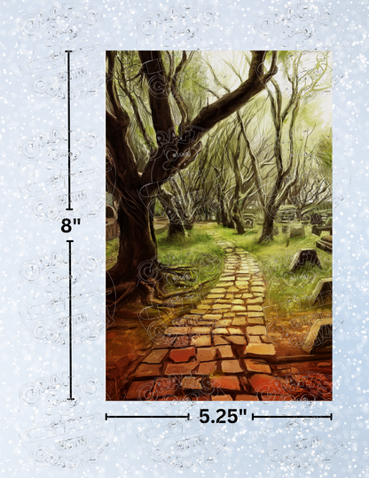 "Forest Path" By ©Anthony Christou Decorative Diamond Painting Release Papers