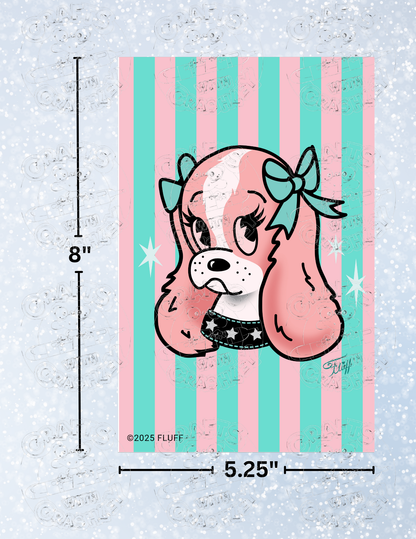 "Spaniel Tattoo" By ©Miss Fluff Decorative Diamond Painting Release Papers