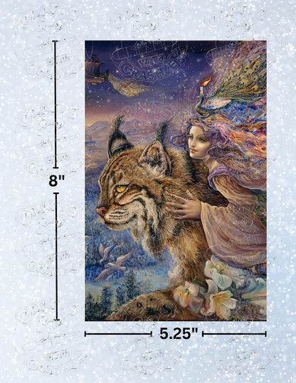 "Flight of the Lynx" by ©Josephine Wall Decorative Diamond Painting Release Papers