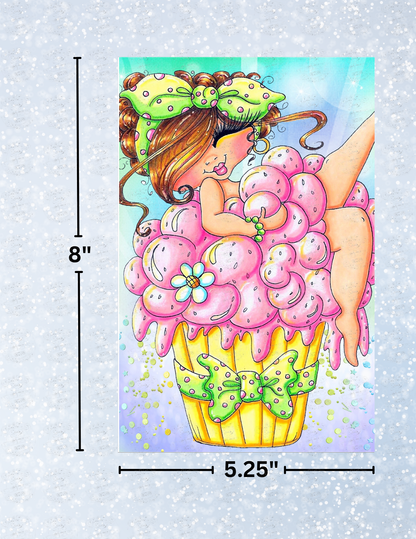 "Fluffy Cupcake Bestie" by ©Sherri Baldy Decorative Diamond Painting Release Papers