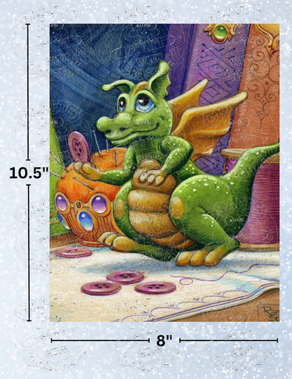 "Cute as a Button" by ©Randal Spangler Premium Decorative Release Papers for Diamond Painting