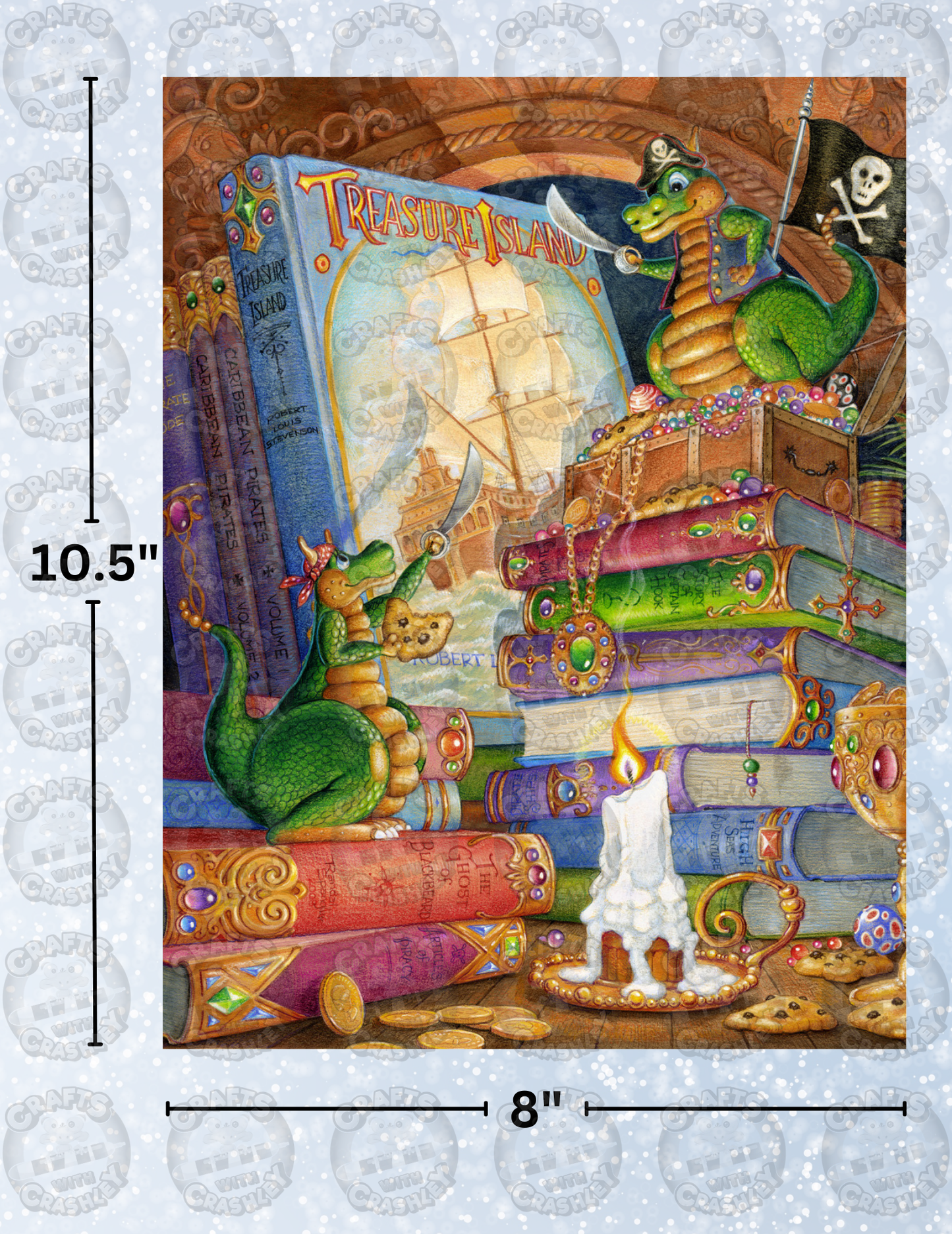 "Treasure Quest" By ©Randal Spangler Decorative Diamond Painting Release Papers