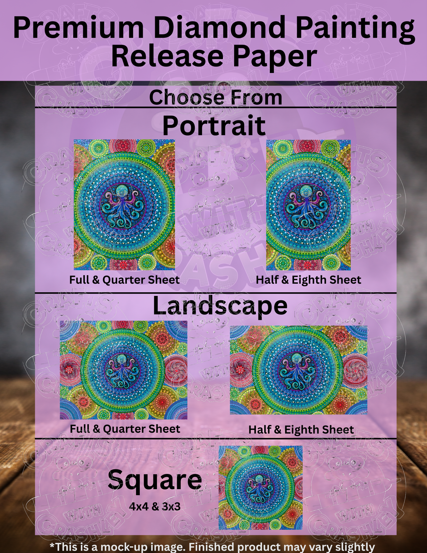 "Octopus" by ©Deborah Malcolm Premium Accessories for Diamond Painting