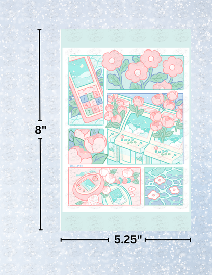 "90s" by ©Hiroko Hashimoto Decorative Diamond Painting Release Papers