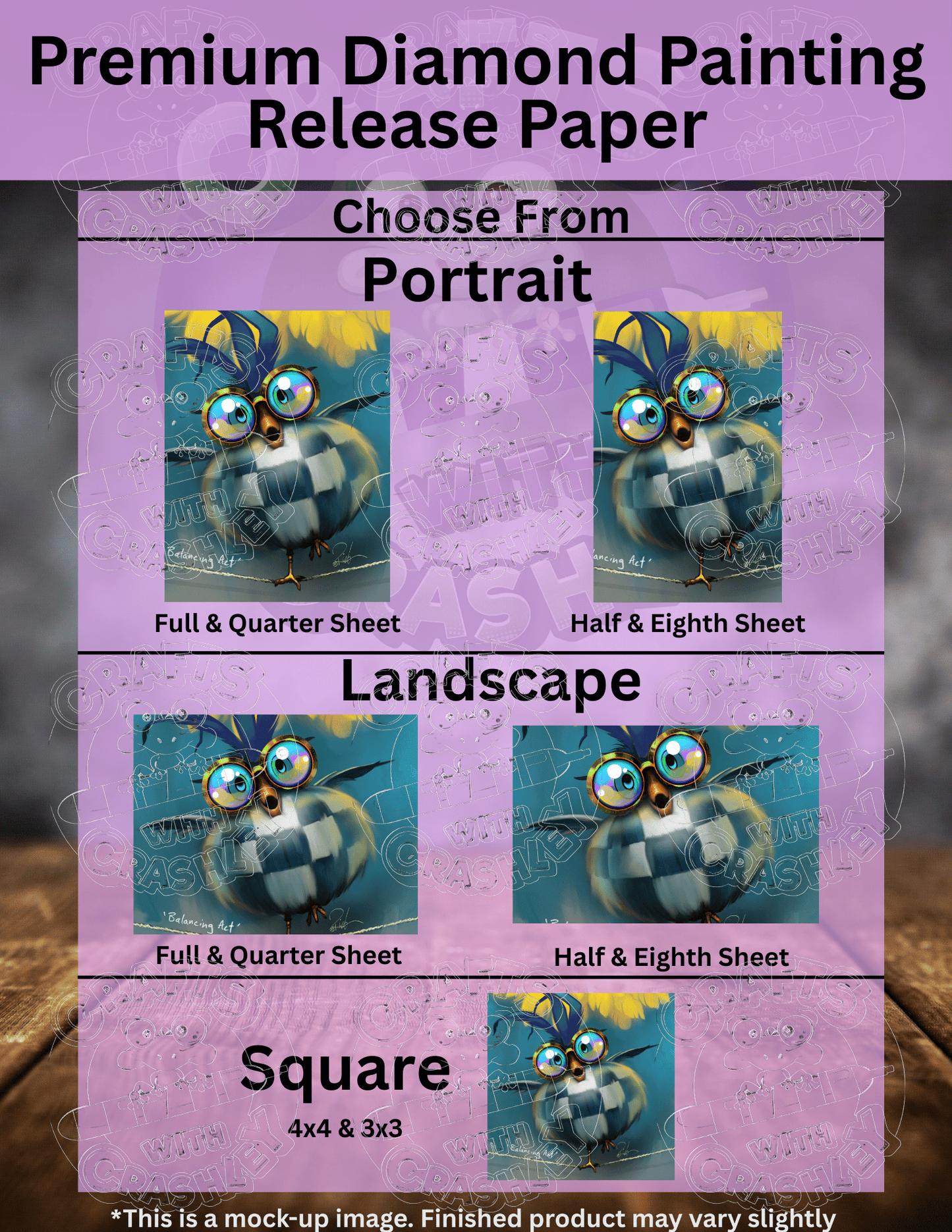 "K K Balancing Act" by ©Richard Lorenz Premium Accessories for Diamond Painting