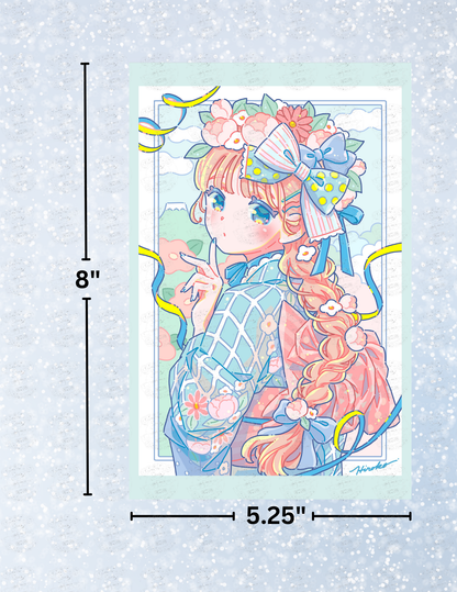 "Nenga" by ©Hiroko Hashimoto Decorative Diamond Painting Release Papers