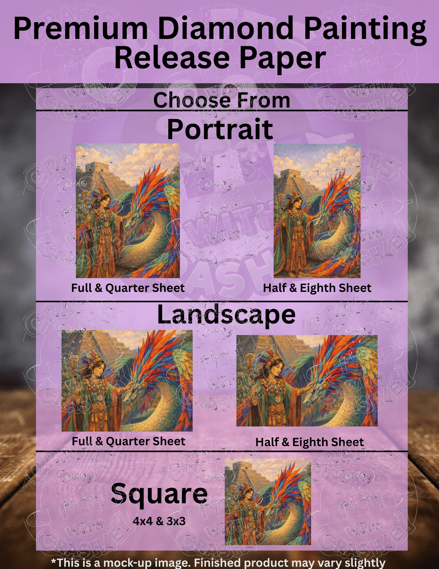 "Priestess of Quetzacoatl" by ©RedNiN Gallery Premium Accessories for Diamond Painting