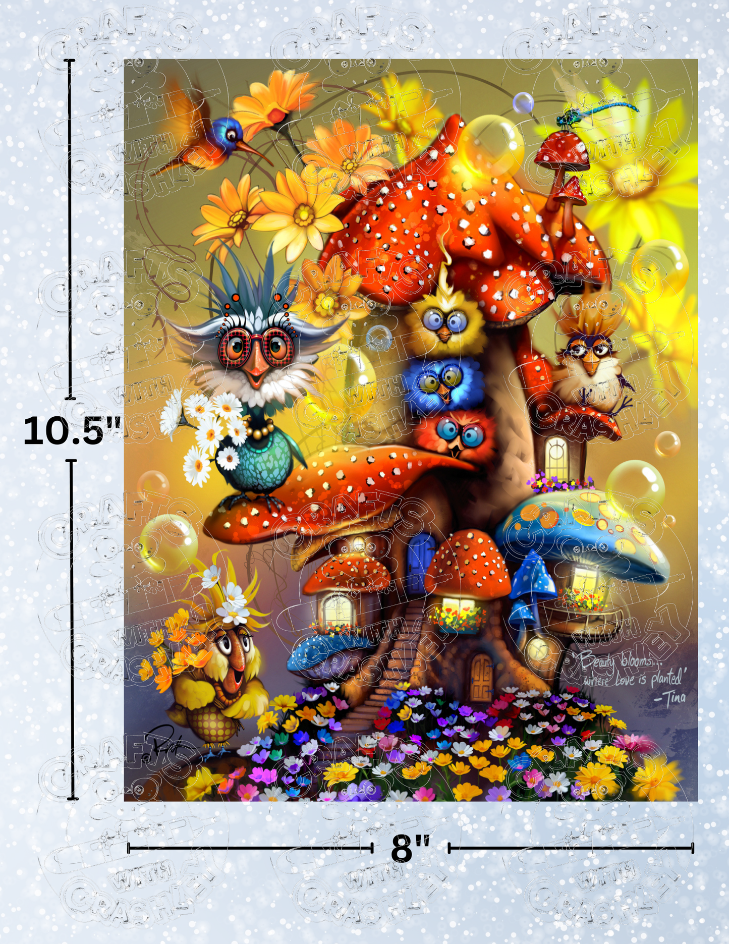 "Bloom" by ©Richard Lorenz Premium Decorative Release Papers for Diamond Painting