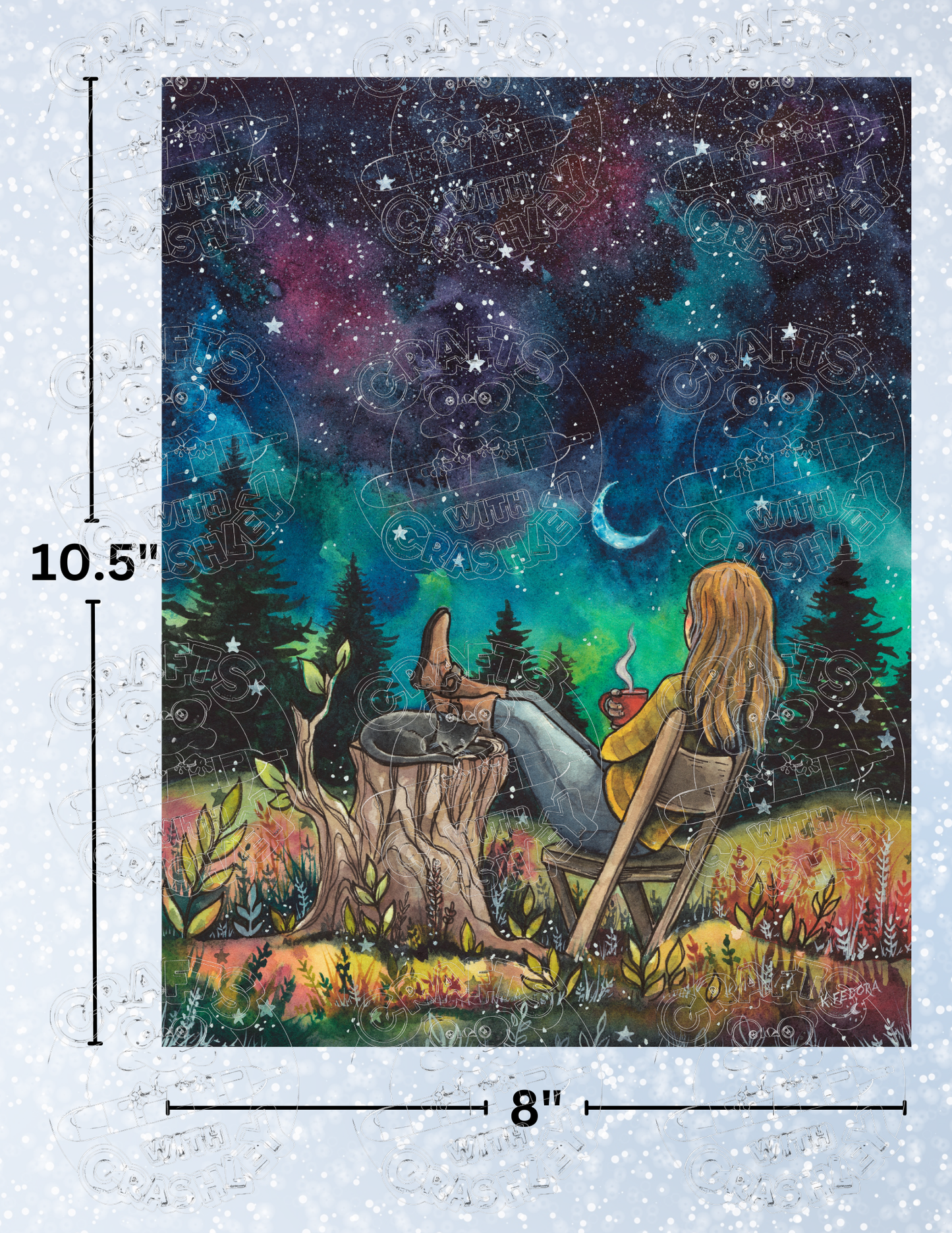 "With the Stars" by ©Kat Fedora Premium Decorative Release Papers for Diamond Painting