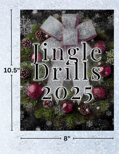 "Jingle Drills 2025" Premium Decorative Release Papers for Diamond Painting