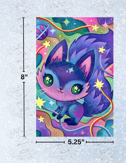 "Cosmic Fox" by ©Jeremiah Ketner Decorative Diamond Painting Release Papers