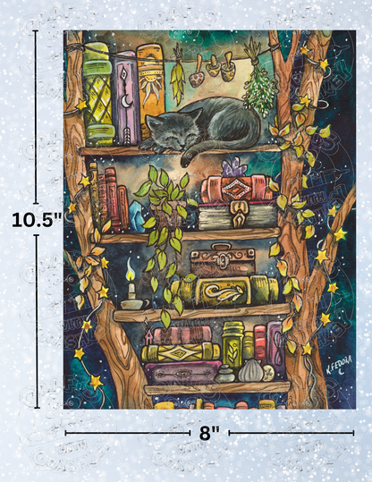 "Books N' Things" by ©Kat Fedora Premium Decorative Release Papers for Diamond Painting