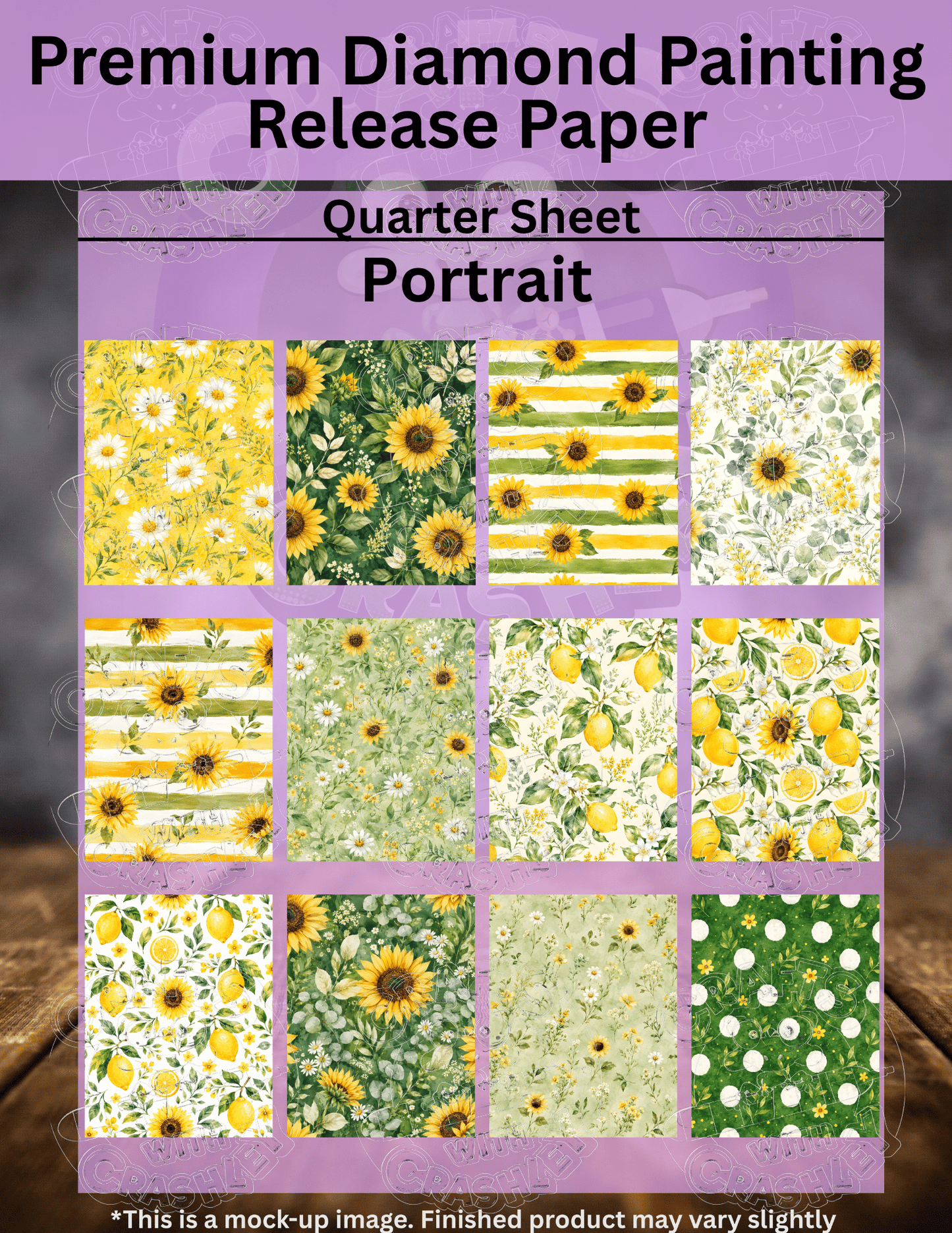 Summer Sunflower Combo Pack Premium Release Paper for Diamond Painting