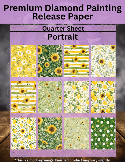 Summer Sunflower Combo Pack Premium Release Paper for Diamond Painting