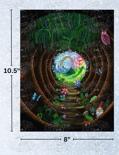 "Into the Forest" by ©Becca Tindol Premium Decorative Release Papers for Diamond Painting