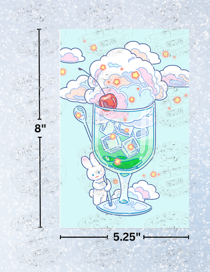 "Cream Soda" by ©Hiroko Hashimoto Decorative Diamond Painting Release Papers