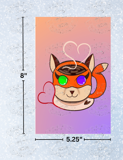 "Roxi Coffee" by Mrs Coffee Decorative Diamond Painting Release Papers