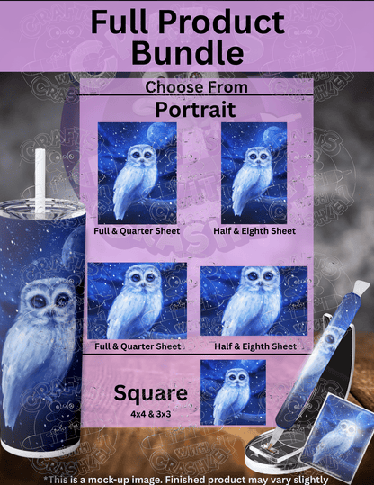 "Snowy Owl" by ©Aria Illustration Premium Accessories for Diamond Painting