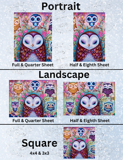 "The Great Big Owl" by ©Jeremiah Ketner Premium Decorative Release Papers for Diamond Painting
