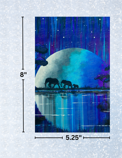 "A Midnight Stroll" by ©Deborah Malcolm Decorative Diamond Painting Release Papers