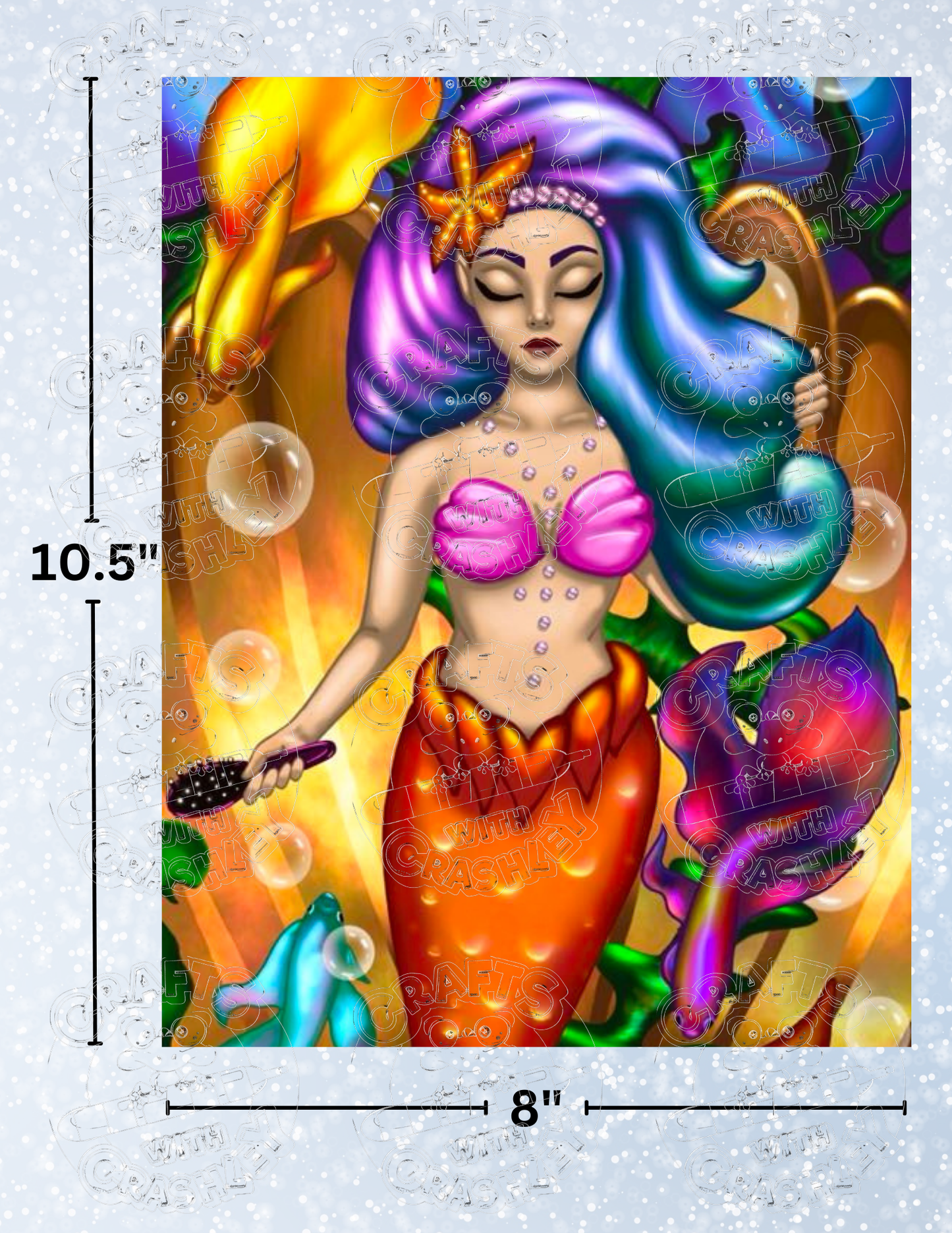 "Under the Sea Beauty" by ©Emma Casey Premium Decorative Release Papers for Diamond Painting