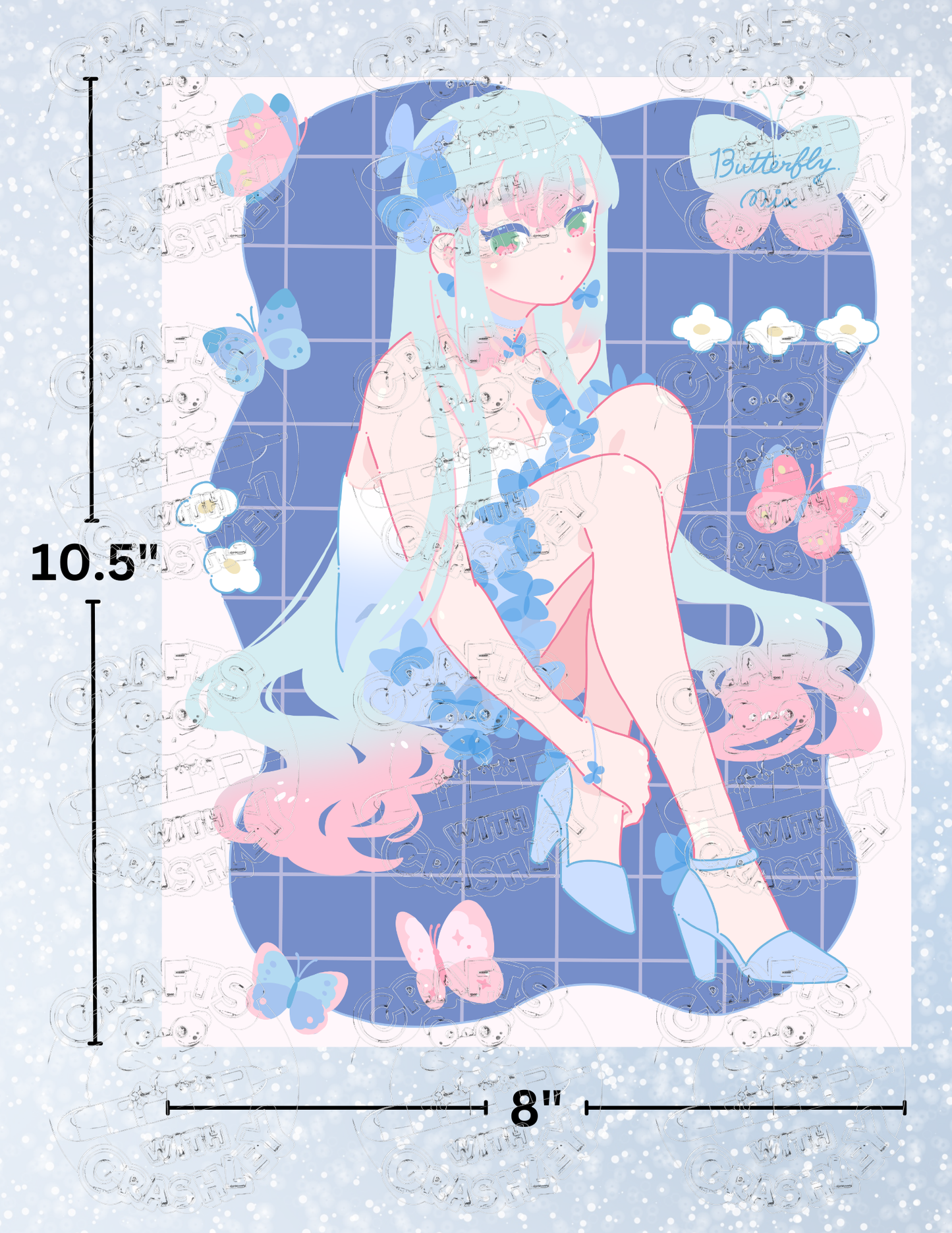 "Butterfly Mix" by ©Hiroko Hashimoto Premium Decorative Release Papers for Diamond Painting