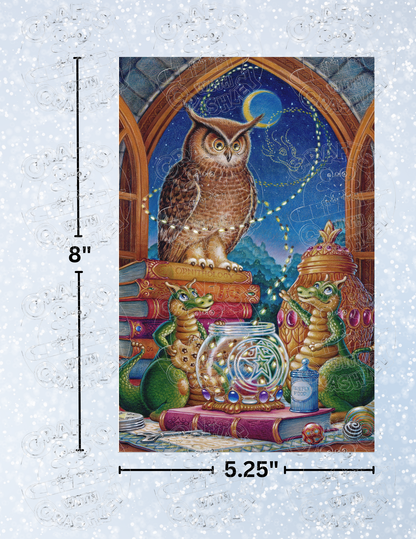 "Night Visitor" By ©Randal Spangler Decorative Diamond Painting Release Papers